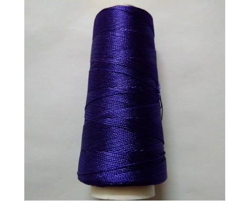 PURPLE - 275+ Yards Viscose Rayon Art Silk Thread Yarn - Embroidery Crochet Knitting Lace Trim Jewelry